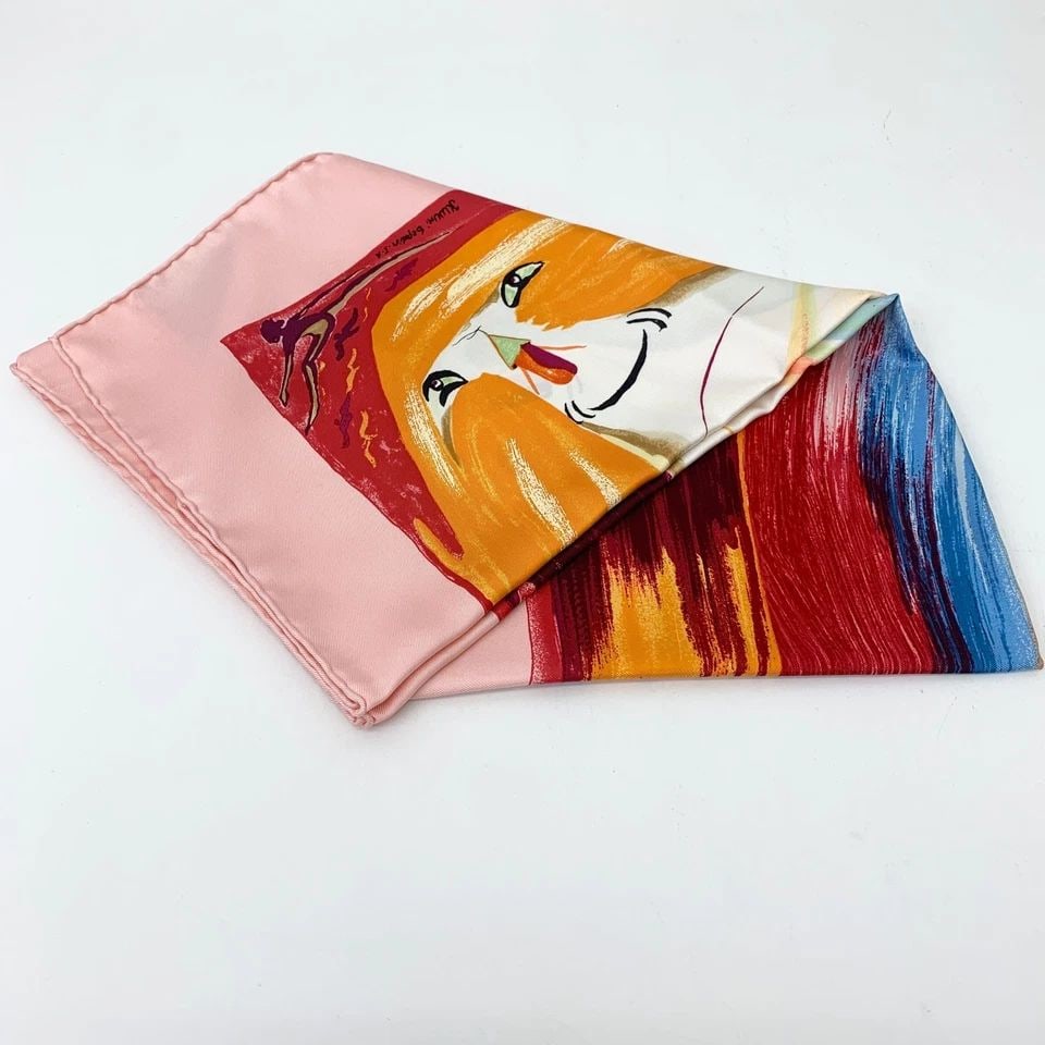 AUTHENTIC HERMES SCARF SMILE THIRD MILLENARY 90CM KWUMI VINTAGE 100% SILK CARRE (1 of 2)