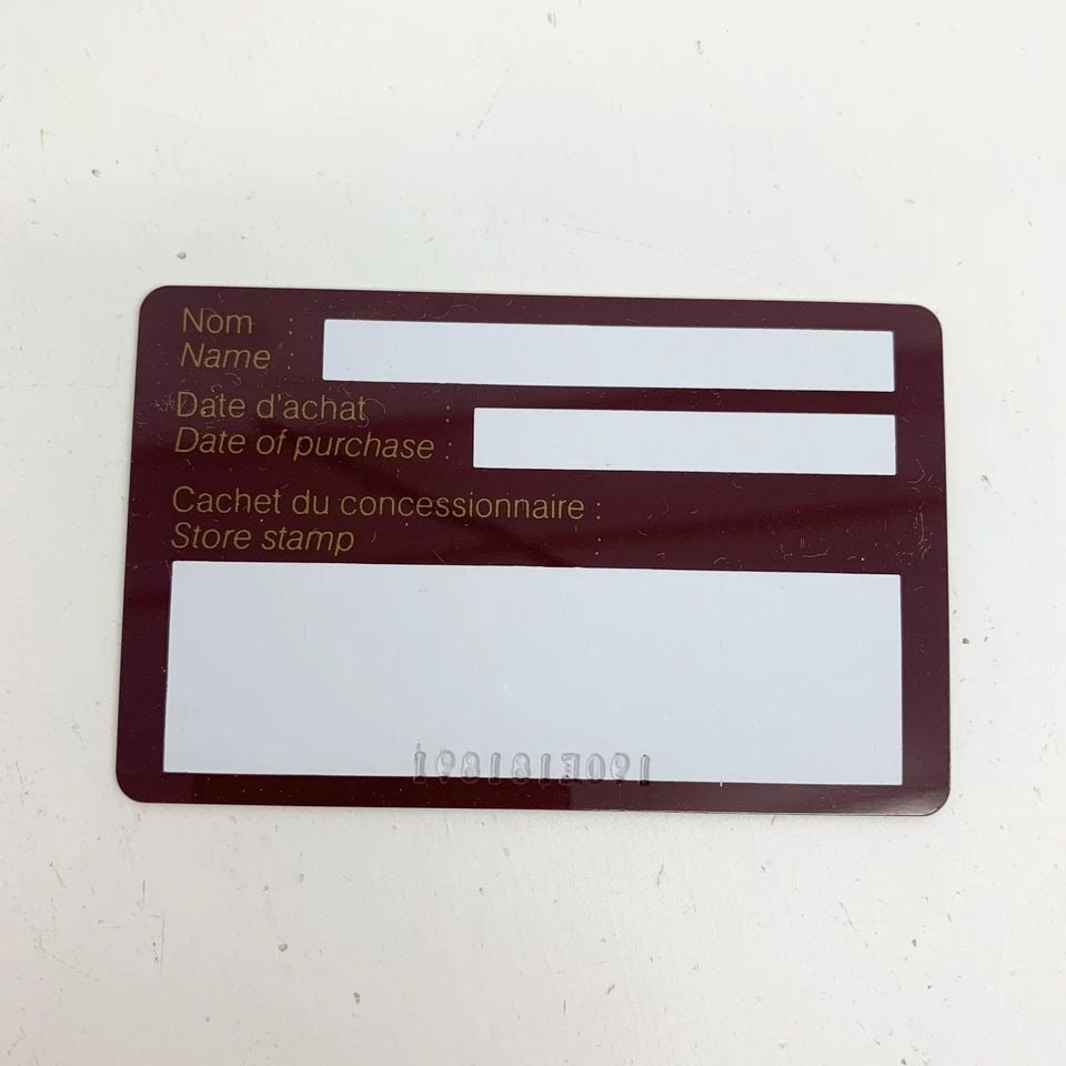AUTHENTIC CARTIER BURGUNDY LEATHER KEY RING WALLET LOGO GP VINTAGE CARD HOLDER 2 (1 of 2)