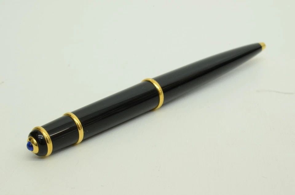 AUTHENTIC CARTIER BALLPOINT PEN BLUE SAPPHIRE C DECOR OFFICE DESK COLLECTIBLE: AUTHENTIC CARTIER BALLPOINT PEN BLUE SAPPHIRE C DECOR OFFICE DESK COLLECTIBLE Authentic Cartier Ballpoint Pen Blue Sapphire C Decor Office Desk Collectible Authentic Cartier Ballpoint Pen Blue Sapphir