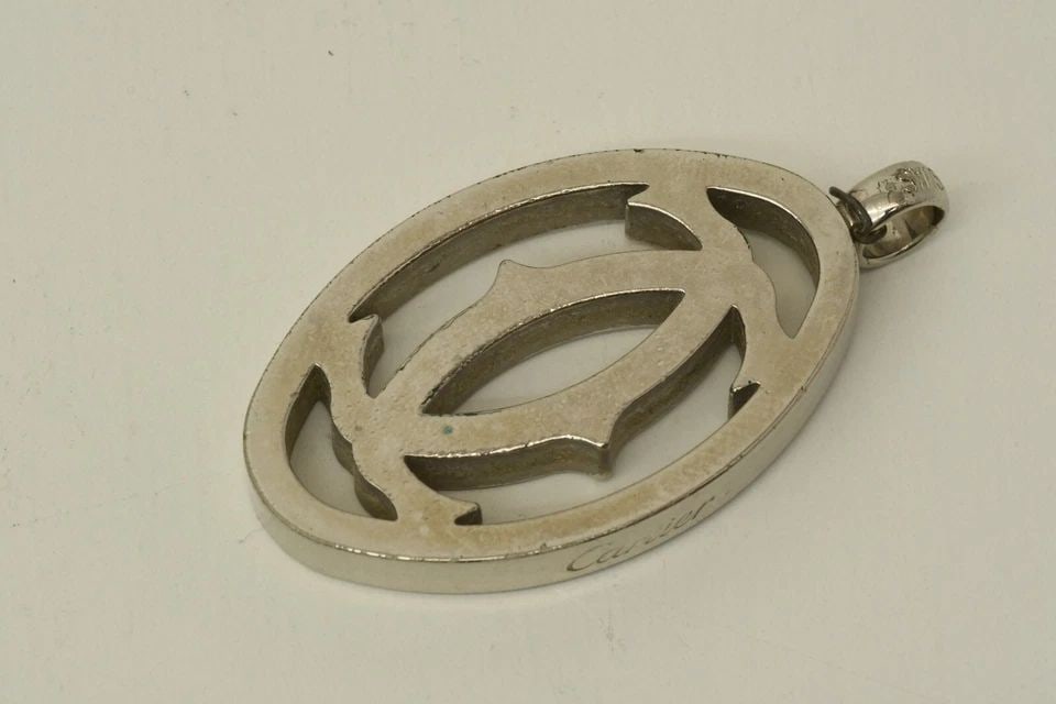 AUTHENTIC CARTIER DECOR LOGO CLASSIC SILVER KEYCHAIN ACCESSORY SWISS MADE CHARM: AUTHENTIC CARTIER DECOR LOGO CLASSIC SILVER KEYCHAIN ACCESSORY SWISS MADE CHARM Authentic Cartier Decor Logo Classic Silver Keychain Accessory Swiss Made Charm Authentic Cartier Decor Logo Classic Sil