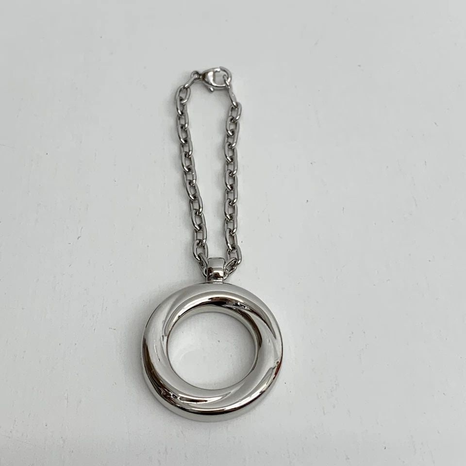 AUTHENTIC CARTIER SP LETTER ROUND RING SILVER PLATED KEYCHAIN ACCESSORY CHARM: AUTHENTIC CARTIER SP LETTER ROUND RING SILVER PLATED KEYCHAIN ACCESSORY CHARM Authentic Cartier SP Letter Round Ring Silver Plated Keychain Accessory Charm Cartier Circle, Ring. Loop Keychain Charm Si
