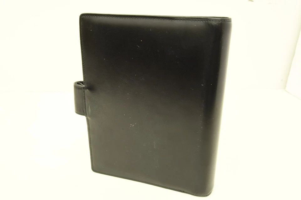 AUTHENTIC CARTIER PANTAIL LEATHER RING BINDER BOOK BLACK HOME OFFICE ACCESSORY 2: AUTHENTIC CARTIER PANTAIL LEATHER RING BINDER BOOK BLACK HOME OFFICE ACCESSORY 2 Authentic Cartier Pantail Leather Ring Binder Book Black Home Office Accessory 2 Authentic Cartier Pantail Leather Ring