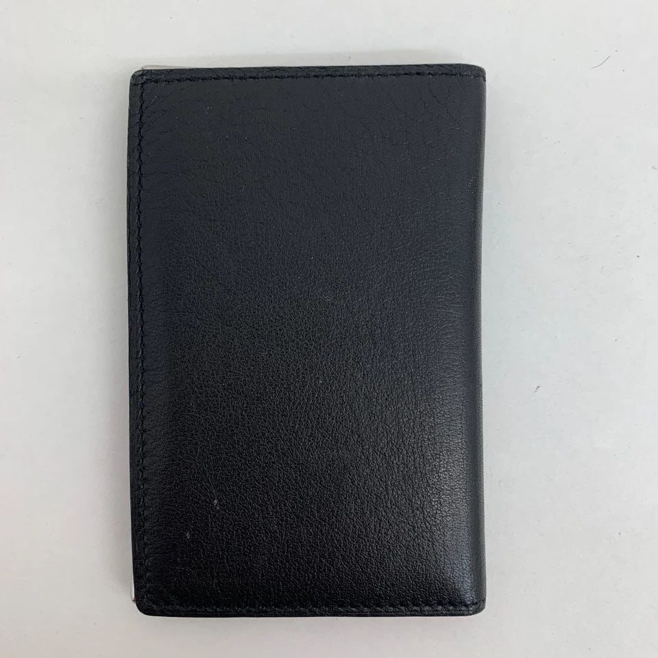 AUTHENTIC CARTIER BLACK LEATHER WALLET LOGO SP VINTAGE MULTI POCKET BURGUNDY (1 of 2)