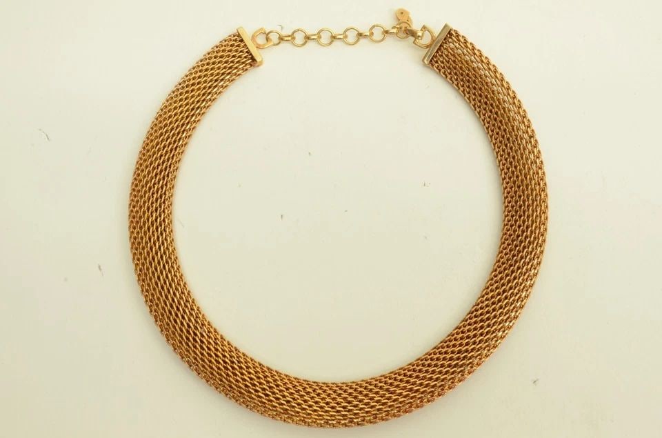 AUTHENTIC CHRISTIAN DIOR GP SERPENTINE FLEXIBLE NECKLACE CHIC CHAIN JEWELRY (1 of 2)