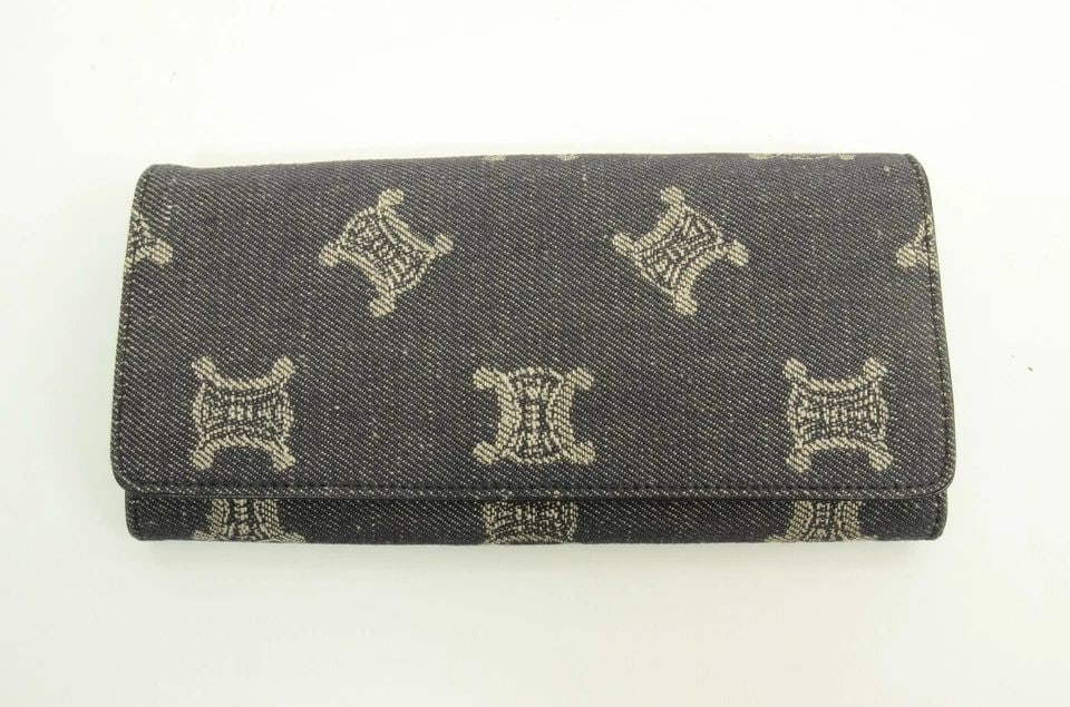 AUTHENTIC CELINE DENIM CLUTCH WALLET SIGNATURE LOGO CLUTCH ACCESSORY ORGANIZER: AUTHENTIC CELINE DENIM CLUTCH WALLET SIGNATURE LOGO CLUTCH ACCESSORY ORGANIZER Authentic Celine Denim Clutch Wallet Signature Logo Clutch Accessory Organizer AUTHENTIC CELINE DENIM CLUTCH WALLET SIGNA