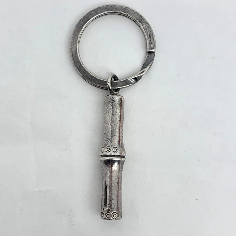 AUTHENTIC GUCCI VINTAGE STERLING SILVER BAMBOO CHARM KEYCHAIN JEWELRY ACCESSORY: AUTHENTIC GUCCI VINTAGE STERLING SILVER BAMBOO CHARM KEYCHAIN JEWELRY ACCESSORY AUTHENTIC GUCCI VINTAGE STERLING SILVER BAMBOO CHARM KEYCHAIN JEWELRY ACCESSORY Jewelry Accessory Keychain Chic, Luxury,