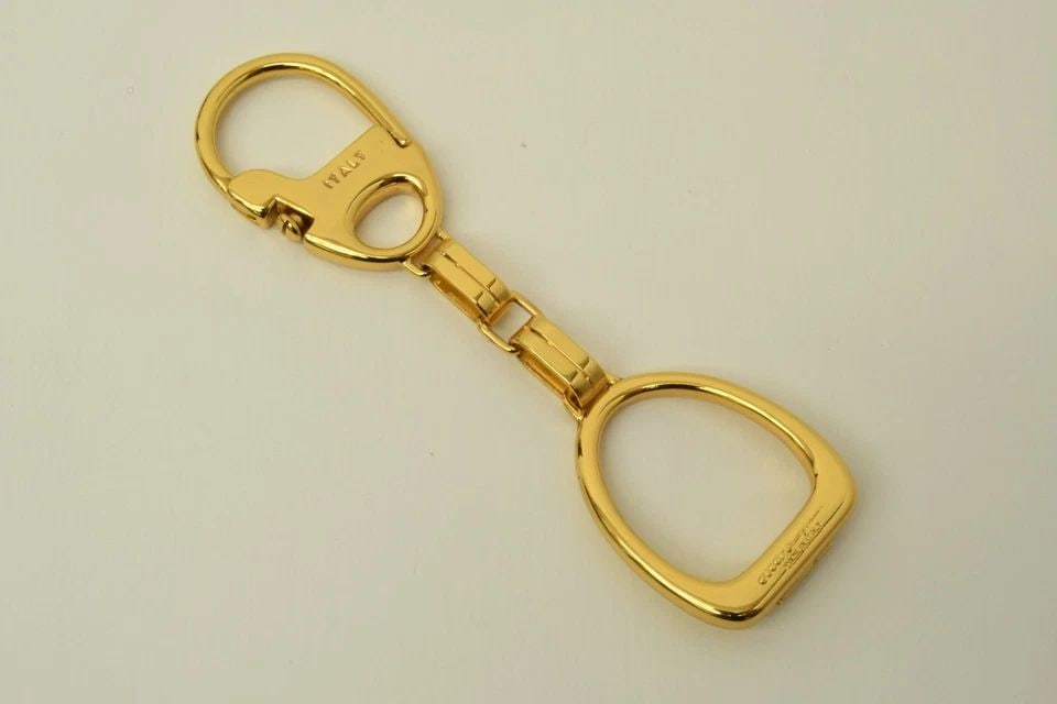 AUTHENTIC GUCCI ANNIVERSARY GOLD PLATED HANGING BELL KEYCHAIN JEWELRY ACCESSORY (1 of 2)