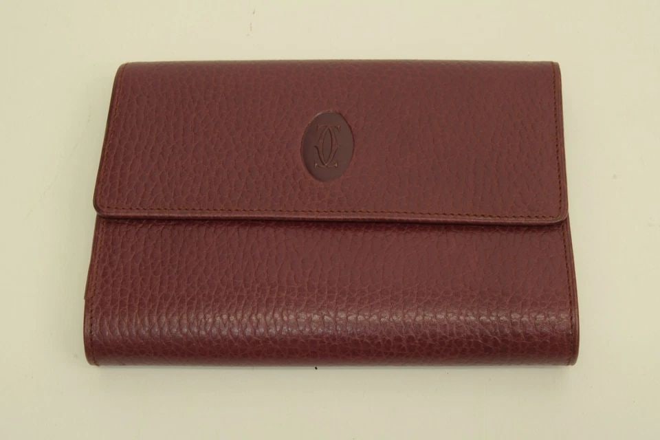 AUTHENTIC CARTIER BURGUNDY WALLET LEATHER DECOR LOGO CROC EMBOSS CLUTCH CASE: AUTHENTIC CARTIER BURGUNDY WALLET LEATHER DECOR LOGO CROC EMBOSS CLUTCH CASE Authentic Cartier Burgundy Wallet Leather Decor Logo Croc Emboss Clutch Case Authentic Cartier Burgundy Wallet Leather Deco