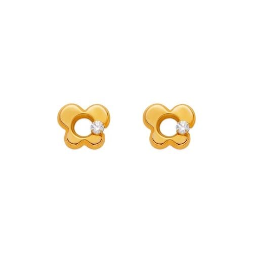 NEW 14K YELLOW GOLD WHITE BUTTERFLY STUD EARRINGS: NEW 14K YELLOW GOLD WHITE BUTTERFLY STUD EARRINGS WHITE BUTTERFLY STUD EARRINGS NEW 14K YELLOW GOLD Width: Approx. 8x7mm AVERAGE Apx WEIGHT: 2g