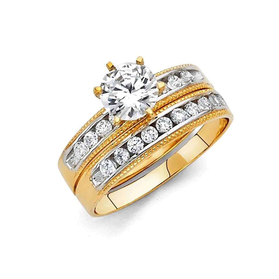 NEW 14K YELLOW GOLD LADIES WEDDING BAND - SIZE 7 (1 of 1)