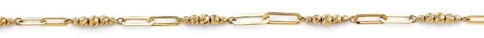 NEW 14K YELLOW GOLD LIGHT INFINITY LINK BRACELET: NEW 14K YELLOW GOLD LIGHT INFINITI/LINK BRACELET LIGHT INFINITI/LINK BRACELET NEW 14K YELLOW GOLD LENGTH - 7+1in Apx WEIGHT - 1.9g