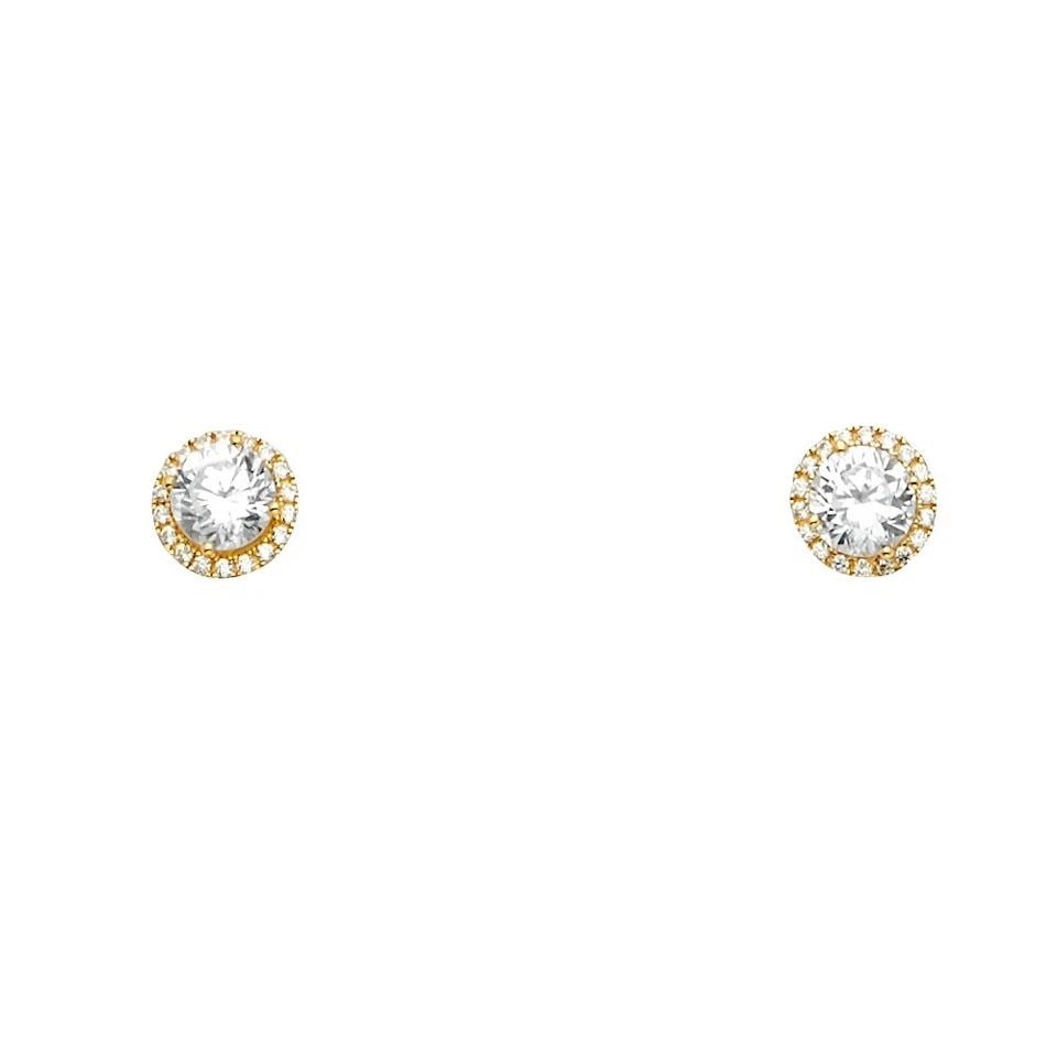 NEW 14K YELLOW GOLD EARRINGS/SET: NEW 14K YELLOW GOLD EARRINGS/SET EARRINGS/SET NEW 14K YELLOW GOLD HEIGHT - 7 mm WIDTH - 7 mm Apx WEIGHT - 1.4 g