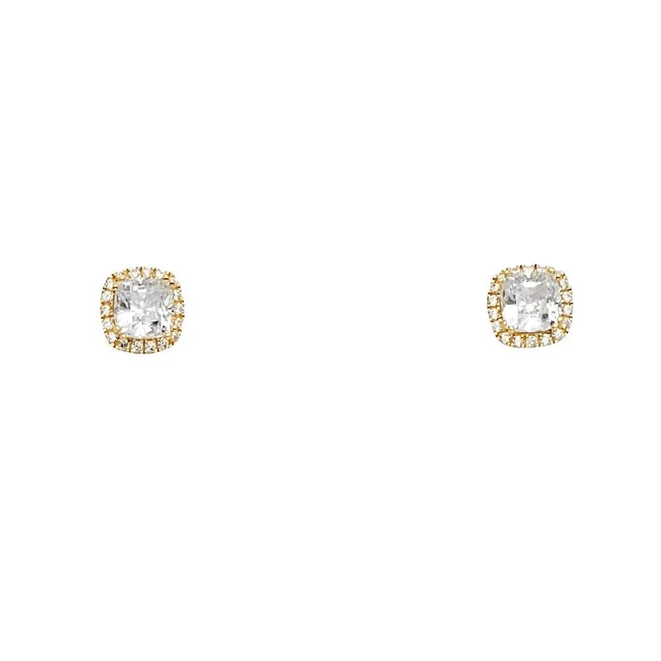 NEW 14K YELLOW GOLD EARRINGS/SET: NEW 14K YELLOW GOLD EARRINGS/SET EARRINGS/SET NEW 14K YELLOW GOLD HEIGHT - 7 mm WIDTH - 7 mm Apx WEIGHT - 1.4 g