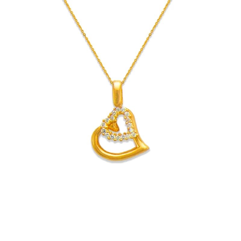 NEW 14K YELLOW GOLD TWO HEARTS PENDANT: NEW 14K YELLOW GOLD TWO HEARTS PENDANT TWO HEARTS PENDANT NEW 14K YELLOW GOLD Apx. WIDTH: 14x15mm Apx WEIGHT: 1.8g