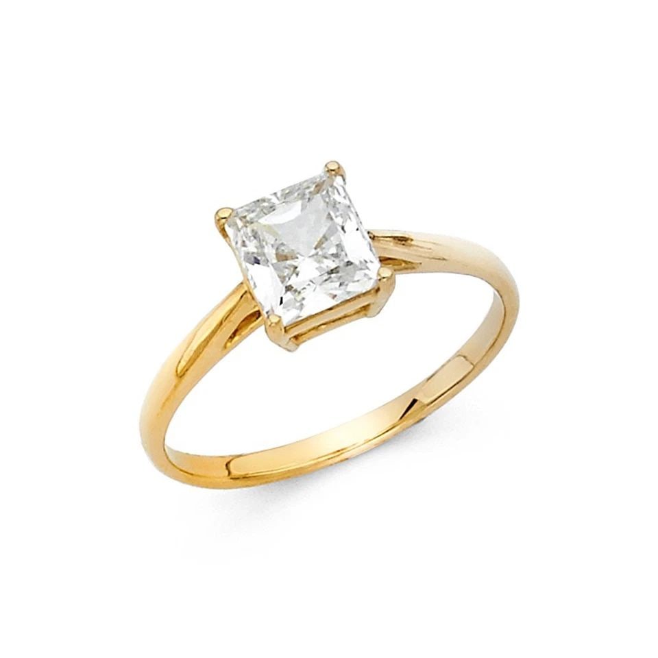 NEW 14K YELLOW GOLD ENGAGEMENT RING (1 of 1)