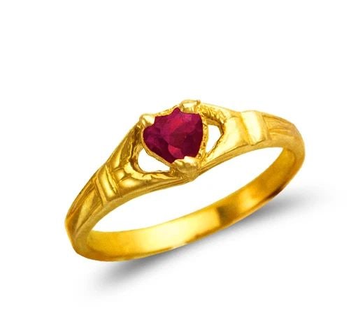 NEW 14K YELLOW GOLD KIDS RING (1 of 2)