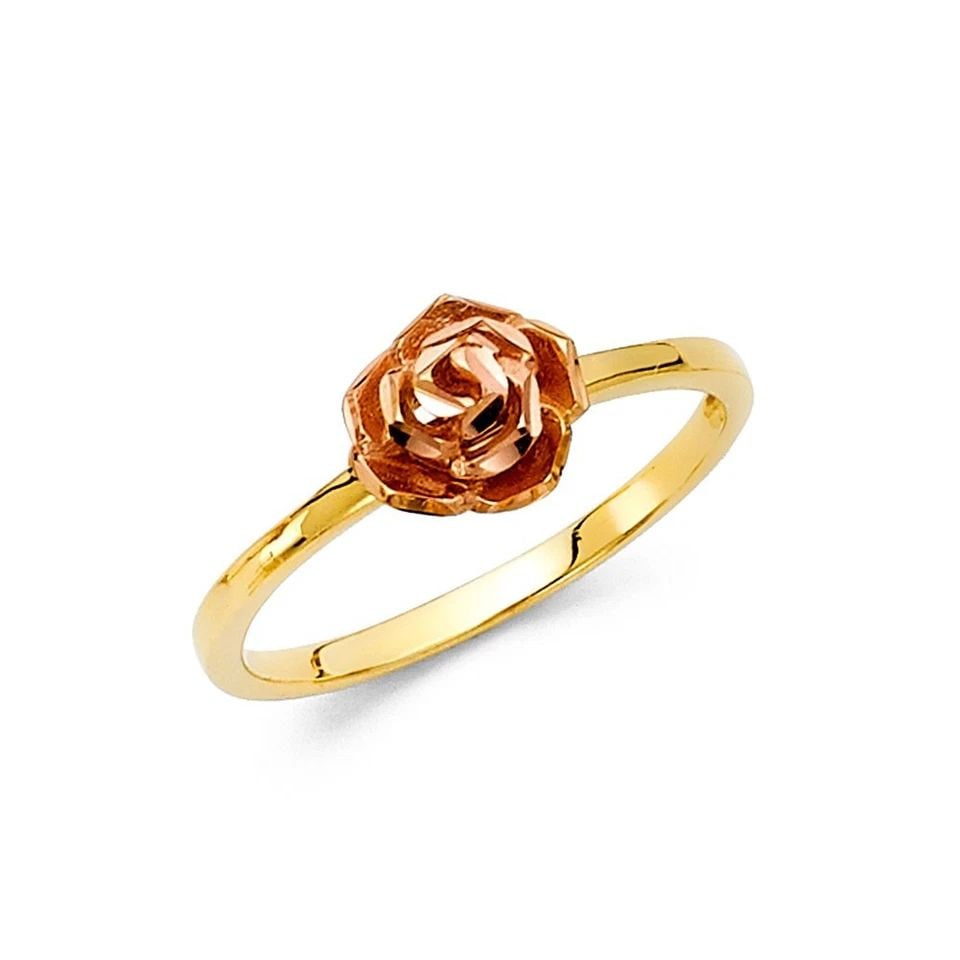 NEW 14K YELLOW GOLD FANCY RING -SIZE 7 (1 of 1)