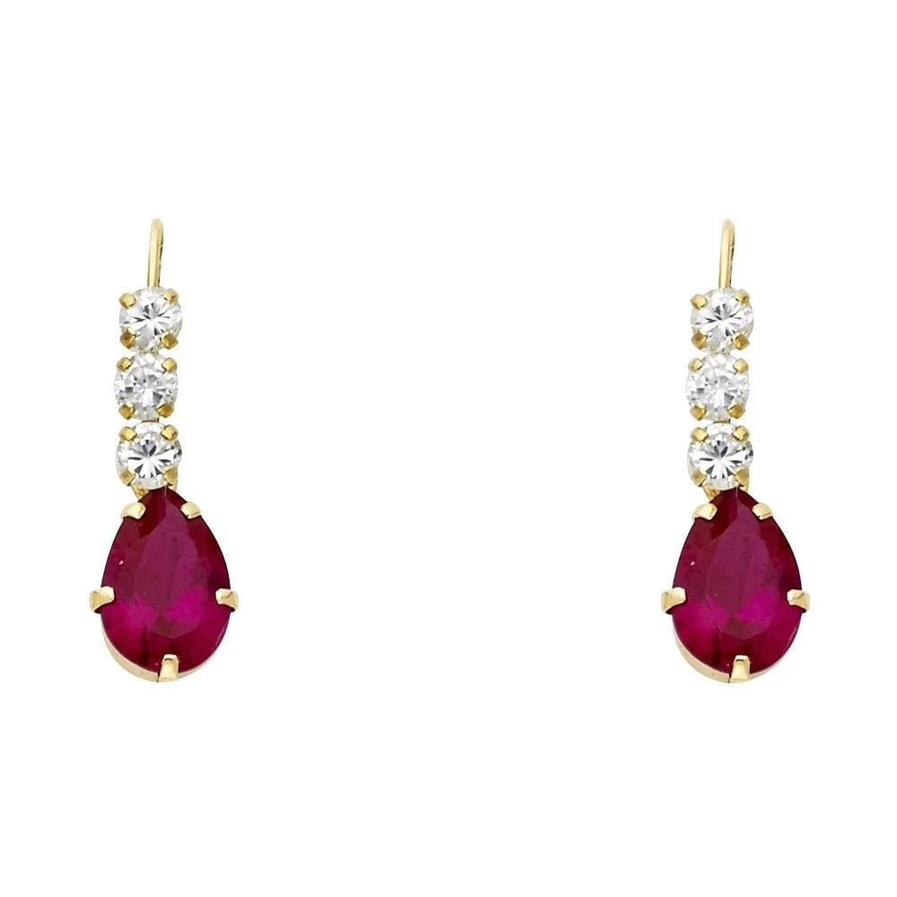 NEW 14K YELLOW GOLD STUD EARRINGS (1 of 2)
