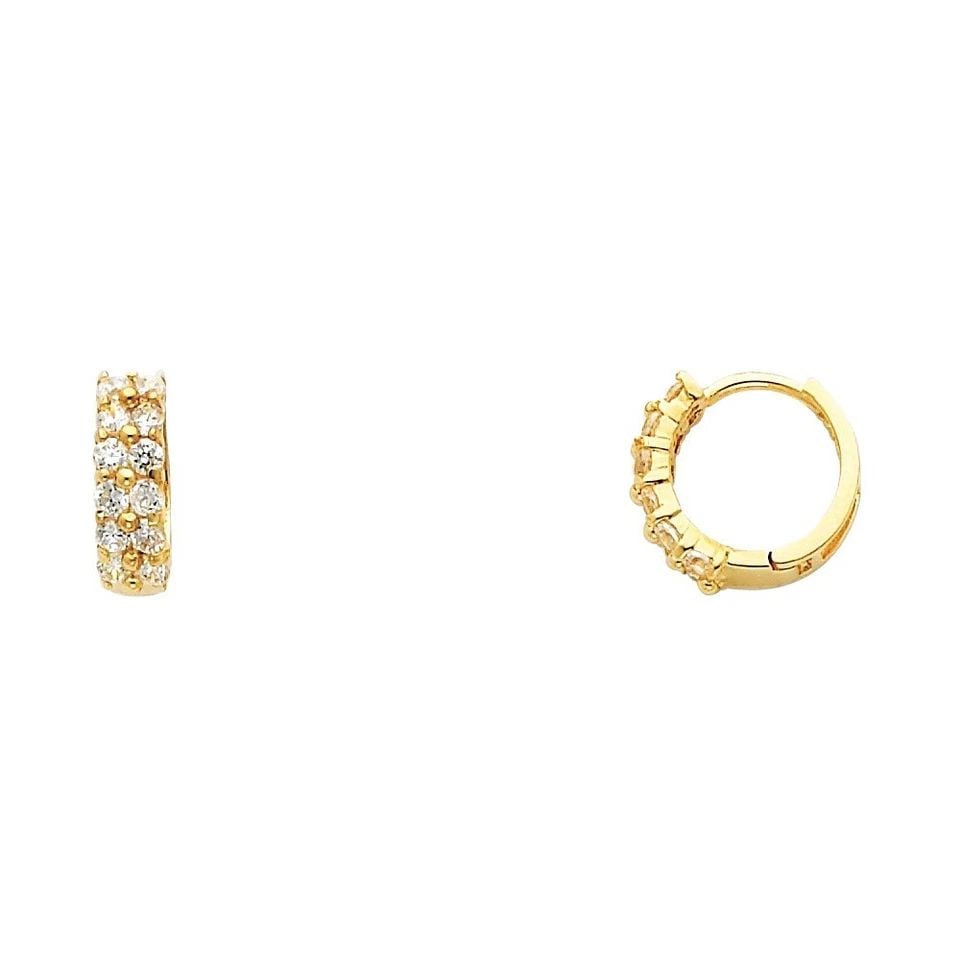 NEW 14K YELLOW GOLD HUGGIES EARRINGS: NEW 14K YELLOW GOLD HUGGIES EARRINGS HUGGIES EARRINGS NEW 14K YELLOW GOLD HEIGHT - 11 mm WIDTH - 11 mm Apx WEIGHT - 1.2 g