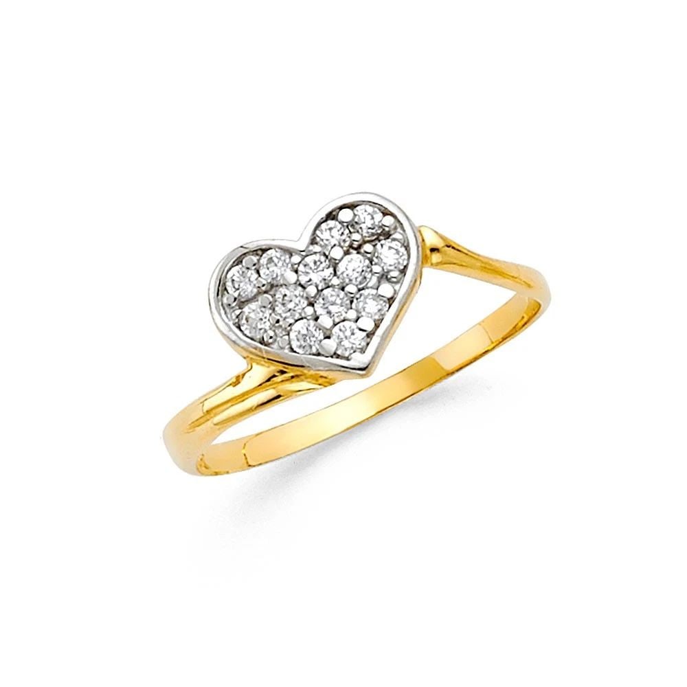 NEW 14K TWO TONE GOLD FANCY RING- SIZE 7: NEW 14K TWO TONE GOLD FANCY RING FANCY RING NEW 14K TWO TONE GOLD WIDTH : 8 mm Average Apx WEIGHT : 1.6g