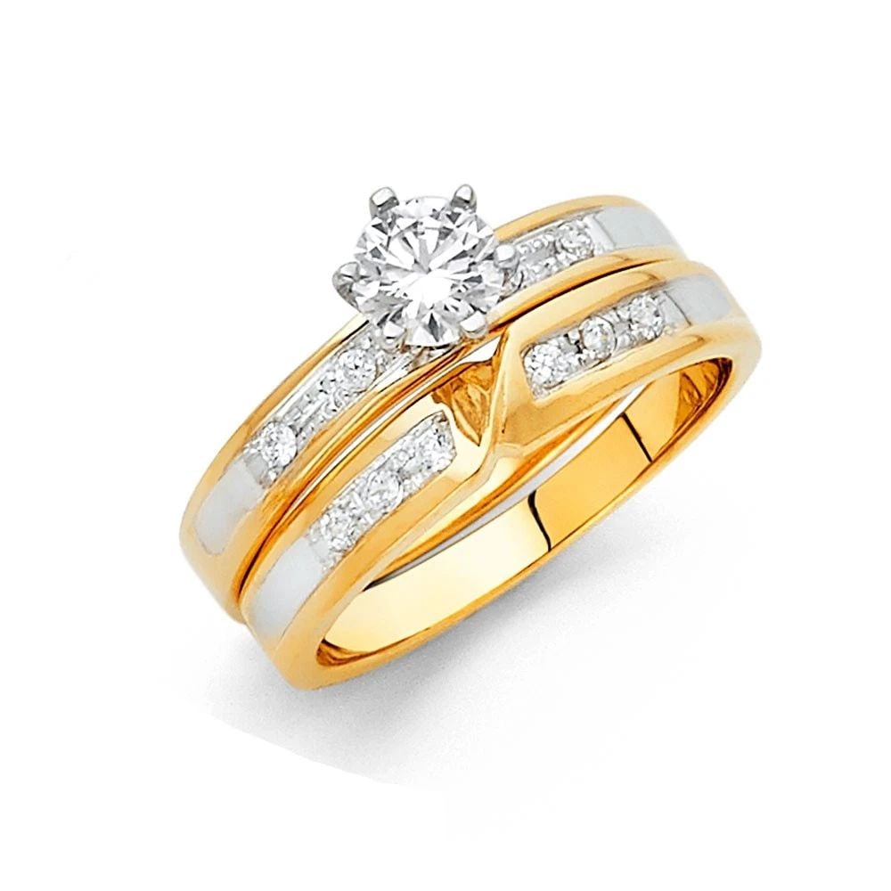 NEW 14K YELLOW GOLD LADIES WEDDING BAND -SIZE 7 (1 of 2)