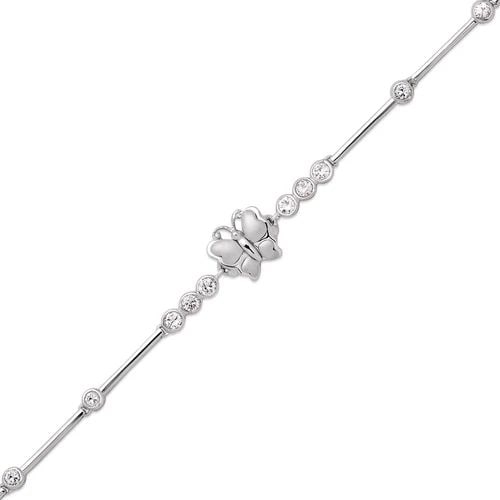 NEW 14K WHITE GOLD FANCY BUTTERFLY BRACELET: NEW 14K WHITE GOLD FANCY BUTTERFLY BRACELET FANCY BUTTERFLY BRACELET NEW 14K WHITE GOLD LENGTH: 7" inch AVERAGE Apx WEIGHT: 6.8g