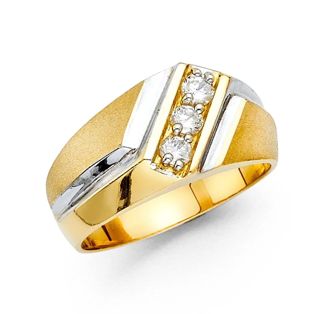 NEW 14K YELLOW GOLD MEN'S SIGNET RING - SIZE 10 (1 of 2)