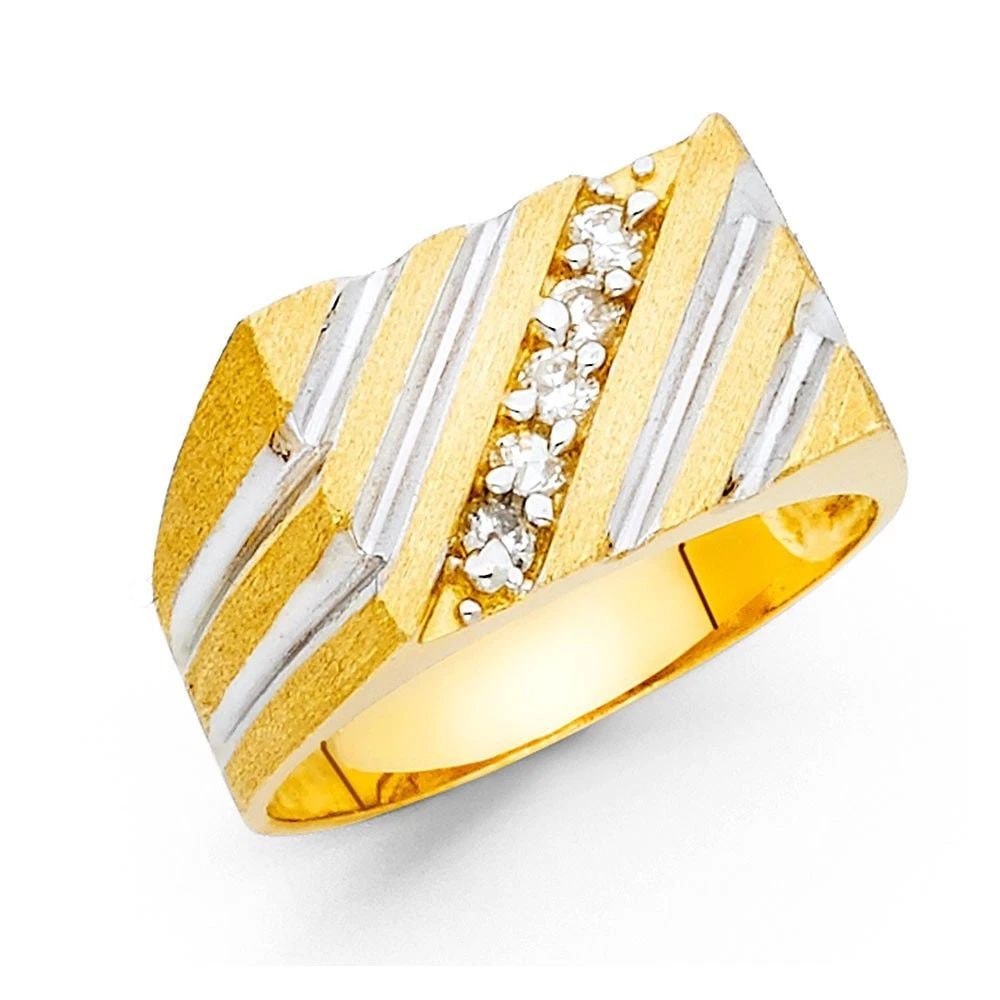 NEW 14K YELLOW GOLD MEN'S RING - SIZE 10: NEW 14K YELLOW GOLD MEN'S RING MEN'S RING NEW 14K YELLOW GOLD WIDTH : 18 mm WEIGHT : 6.6g