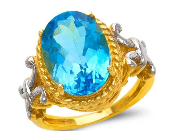 NEW 14K TWO TONE GOLD LADIES MYSTIC RING: NEW 14K TWO TONE GOLD LADIES MYSTIC RING LADIES MYSTIC RING NEW 14K TWO TONE GOLD Apx. WIDTH: 14mm Apx. WEIGHT: 6.3g