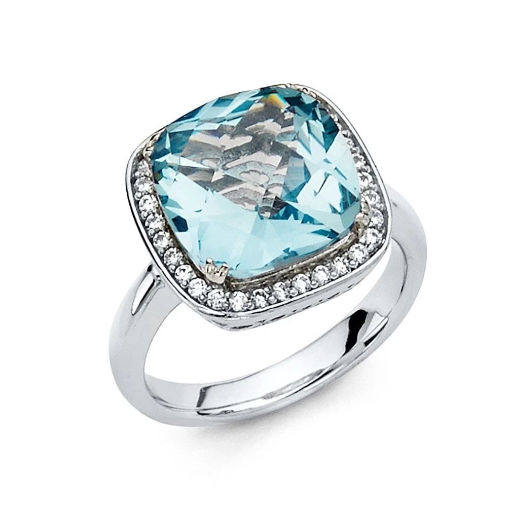 NEW 14K WHITE GOLD ENGAGEMENT RING (1 of 2)