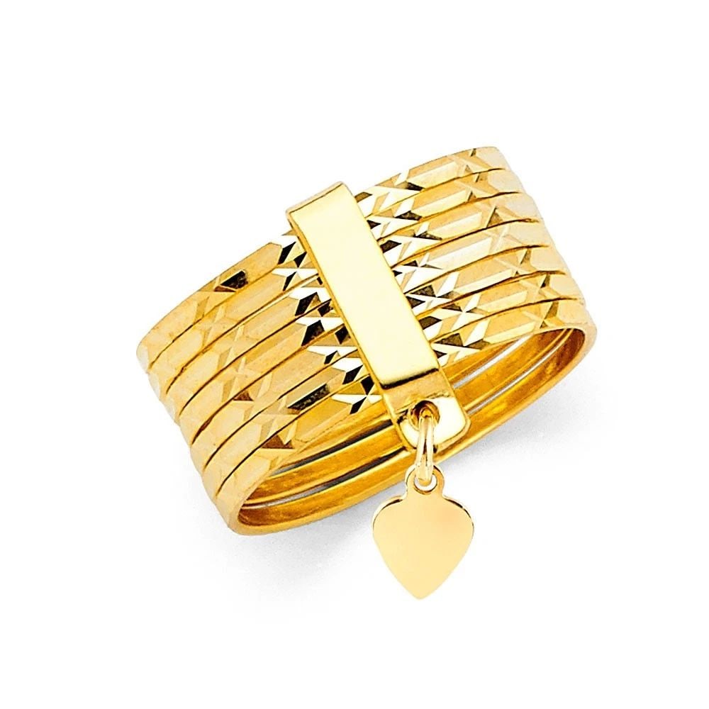 NEW 14K YELLOW GOLD 8MM 7DAYS BAND RING - SIZE 6-10: NEW 14K YELLOW GOLD 8MM 7DAYS BAND RING 8MM 7DAYS BAND RING NEW 14K YELLOW GOLD WIDTH : Average Apx WEIGHT : 4.9g