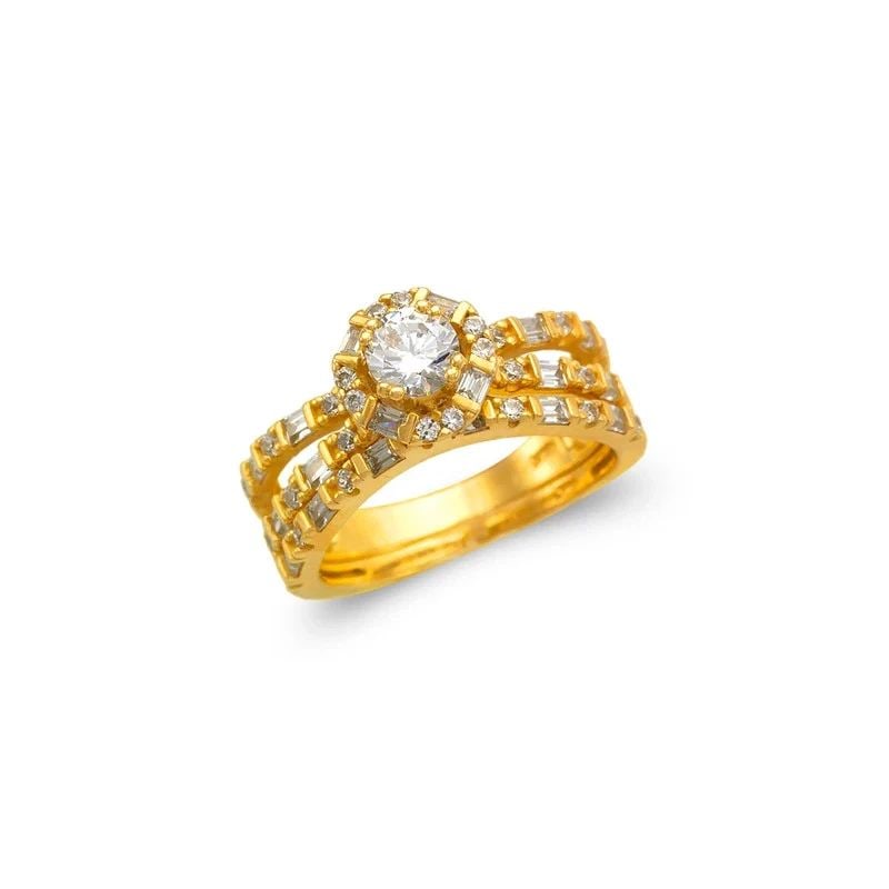 NEW 14K YELLOW GOLD LADIES FANCY SOLITAIRE RING: NEW 14K YELLOW GOLD LADIES FANCY SOLITAIRE RING LADIES FANCY SOLITAIRE RING NEW 14K YELLOW GOLD Apx. SIZE: 9mm Apx. WEIGHT: 5.8g