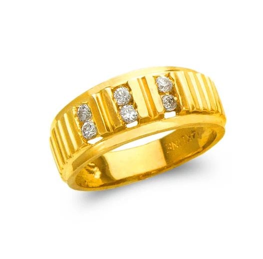 NEW 14K YELLOW GOLD LADIES COUPLE RING (1 of 2)