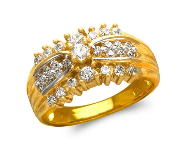 NEW 14K TWO TONE GOLD LADIES FASHION RING: NEW 14K TWO TONE GOLD LADIES FASHION RING LADIES FASHION RING NEW 14K TWO TONE GOLD Apx. WIDTH: 10mm Apx. WEIGHT: 5.6g