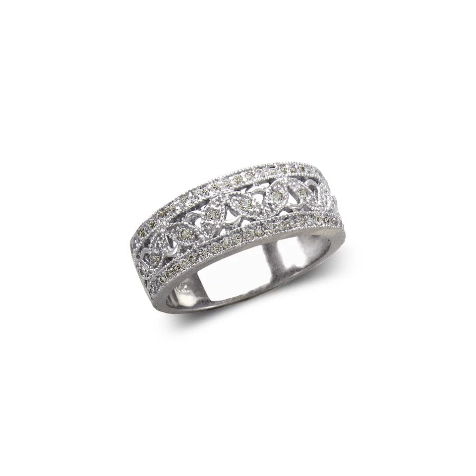 NEW 14K WHITE GOLD LADIES FASHION WHITE BAND RING: NEW 14K WHITE GOLD LADIES FASHION WHITE BAND RING LADIES FASHION WHITE BAND RING NEW 14K WHITE GOLD Apx. WIDTH: 8mm Apx. WEIGHT: 5.5g
