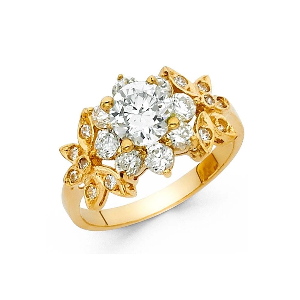 NEW 14K YELLOW GOLD ENGAGEMENT RING: NEW 14K YELLOW GOLD ENGAGEMENT RING ENGAGEMENT RING NEW 14K YELLOW GOLD WIDTH : 3 mm WEIGHT : 5.1g