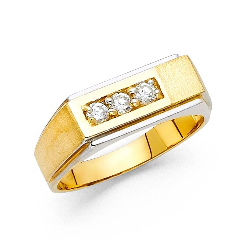 NEW 14K YELLOW GOLD MEN'S RING - SIZE 10: NEW 14K YELLOW GOLD MEN'S RING MEN'S RING NEW 14K YELLOW GOLD WIDTH : 8 mm WEIGHT : 5.1g