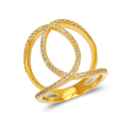 NEW 14K YELLOW GOLD LADIES FANCY RING (1 of 2)