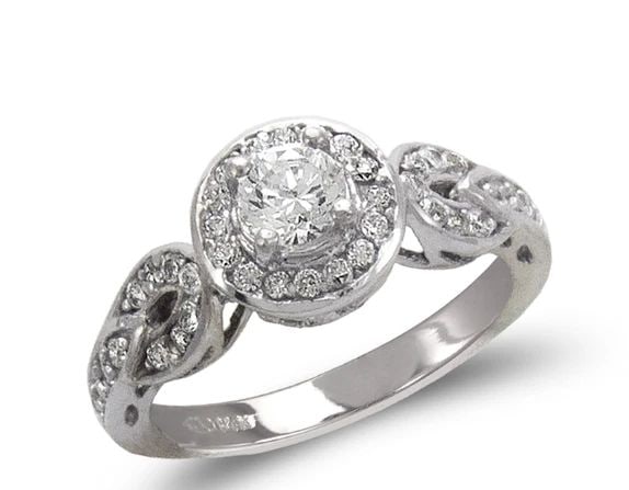 NEW 14K WHITE GOLD LADIES FASHION WHITE SOLITAIRE RING (1 of 2)