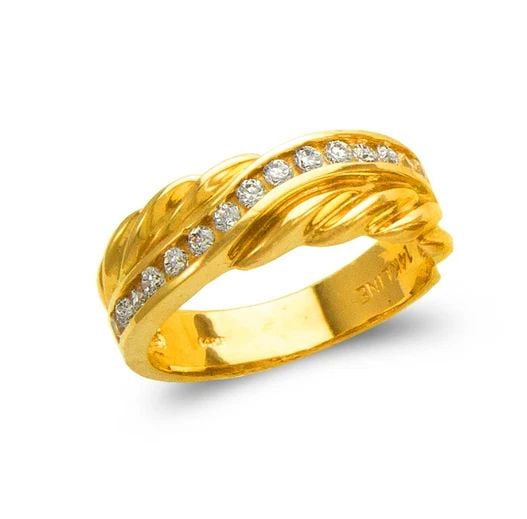 NEW 14K YELLOW GOLD LADIES COUPLE RING: NEW 14K YELLOW GOLD LADIES COUPLE RING LADIES COUPLE RING NEW 14K YELLOW GOLD Apx. SIZE: 7mm Apx. WEIGHT: 4.7g