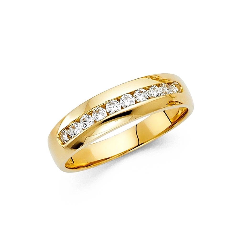 NEW 14K YELLOW GOLD MEN'S RING - SIZE 10: NEW 14K YELLOW GOLD MEN'S RING MEN'S RING NEW 14K YELLOW GOLD WIDTH : 6 mm WEIGHT : 4.6g