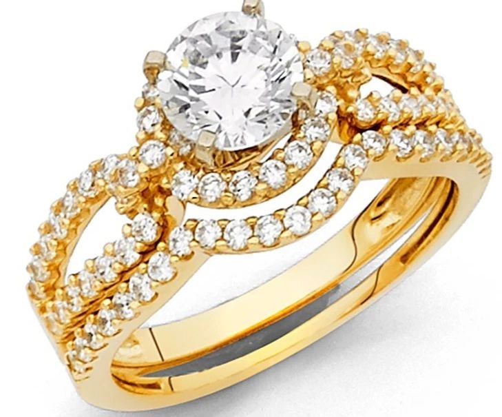 NEW 14K YELLOW GOLD DUO SET (1 of 2)