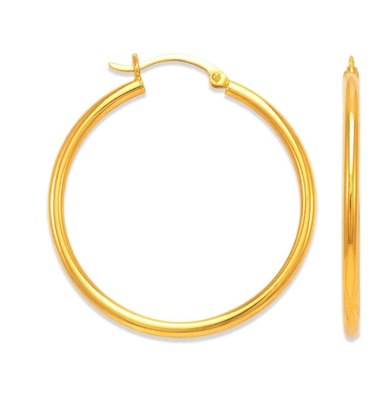 NEW 14K YELLOW GOLD 2MM ROUND TUBE HOOP EARRINGS: NEW 14K YELLOW GOLD 2MM ROUND TUBE HOOP EARRINGS 2MM ROUND TUBE HOOP EARRINGS NEW 14K YELLOW GOLD Width: Approx. 2mm Apx WEIGHT: 0.7g