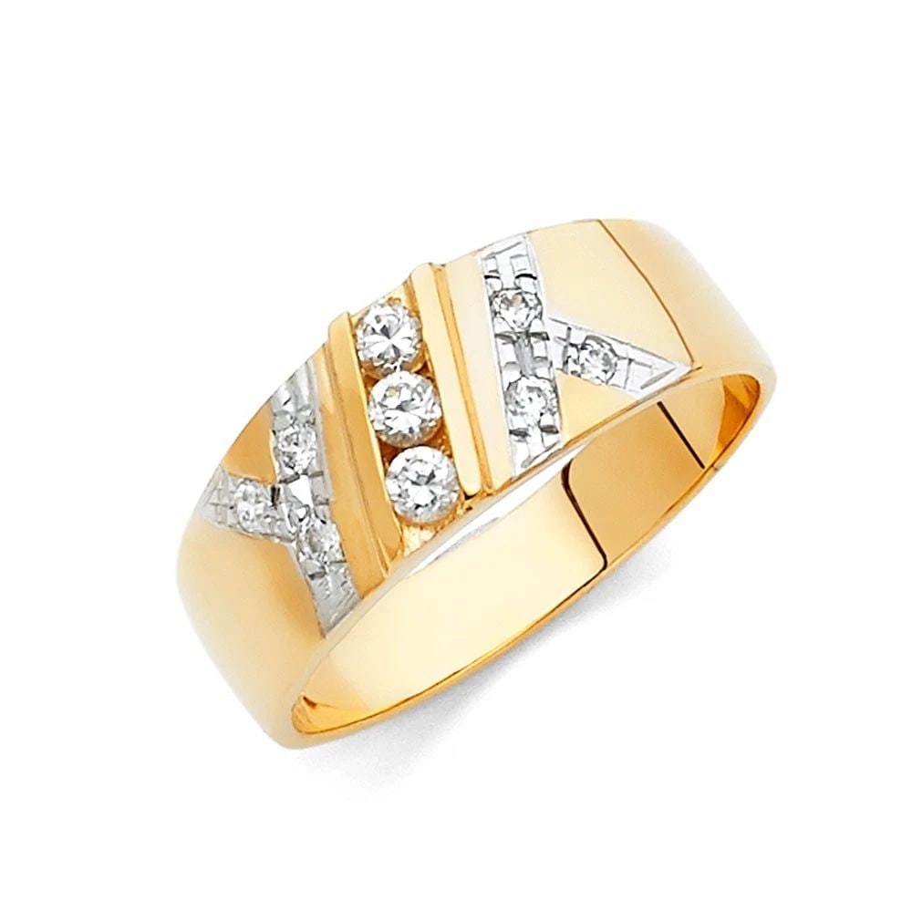 NEW 14K YELLOW GOLD MEN'S WEDDING BAND - SIZE 10: NEW 14K YELLOW GOLD MEN'S WEDDING BAND MEN'S WEDDING BAND NEW 14K YELLOW GOLD WIDTH : 8 mm WEIGHT : 4.5g