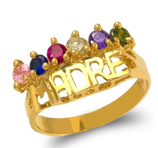 NEW 14K YELLOW GOLD MADRE RING (1 of 2)