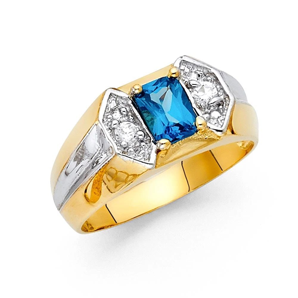 NEW 14K TWO TONE GOLD MEN'S RING - SIZE 10: NEW 14K TWO TONE GOLD MEN'S RING MEN'S RING NEW 14K TWO TONE GOLD WIDTH : 10 mm WEIGHT : 4.5g