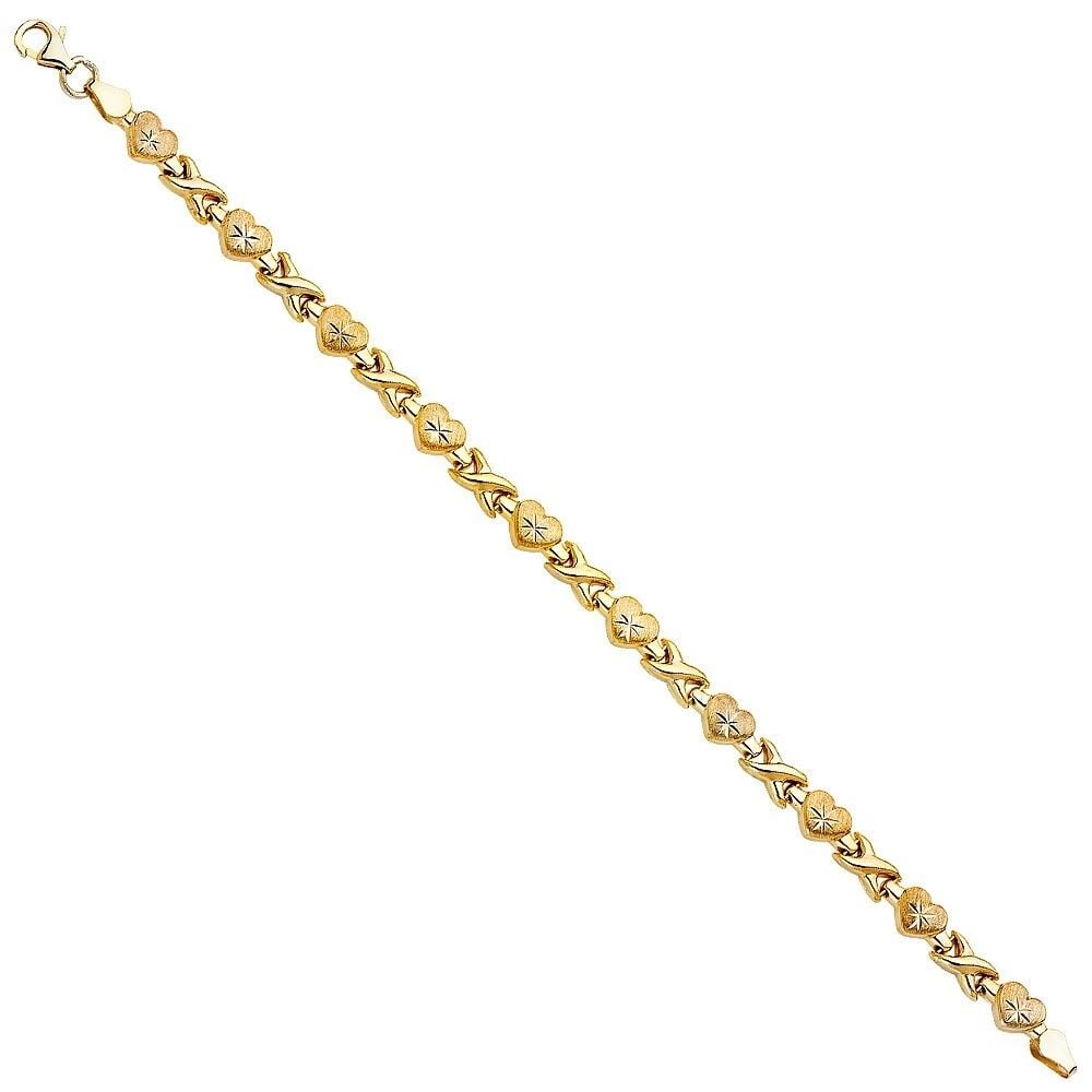 NEW 14K TWO TONE GOLD STAMPATO BRACELET (1 of 2)