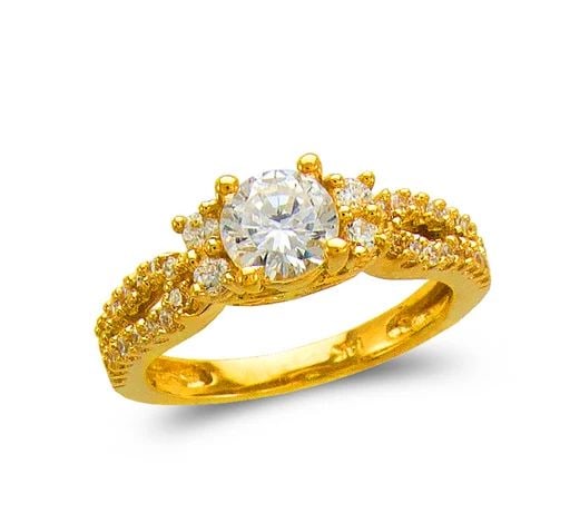 NEW 14K YELLOW GOLD LADIES FASHION SOLITAIRE RING: NEW 14K YELLOW GOLD LADIES FASHION SOLITAIRE RING LADIES FASHION SOLITAIRE RING NEW 14K YELLOW GOLD Apx. SIZE: 6mm Apx. WEIGHT: 4.4g