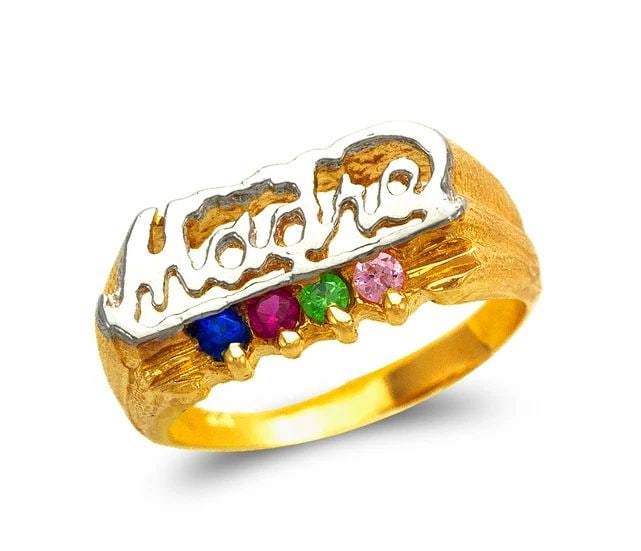 NEW 14K TWO TONE GOLD MADRE RING: NEW 14K TWO TONE GOLD MADRE RING MADRE RING NEW 14K TWO TONE GOLD Apx. WIDTH: 9mm Apx. WEIGHT: 4.4g