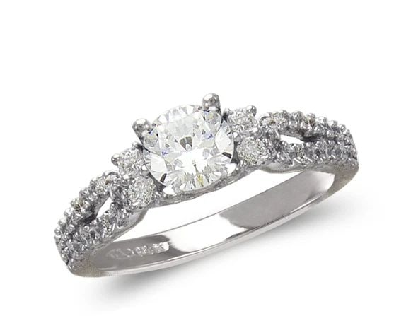 NEW 14K WHITE GOLD LADIES FASHION WHITE SOLITAIRE RING: NEW 14K WHITE GOLD LADIES FASHION WHITE SOLITAIRE RING LADIES FASHION WHITE SOLITAIRE RING NEW 14K WHITE GOLD Apx. WIDTH: 6mm Apx. WEIGHT: 4.4g